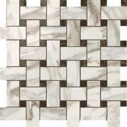 Мозайка S.M. Calacatta Gold Twist Mosaic